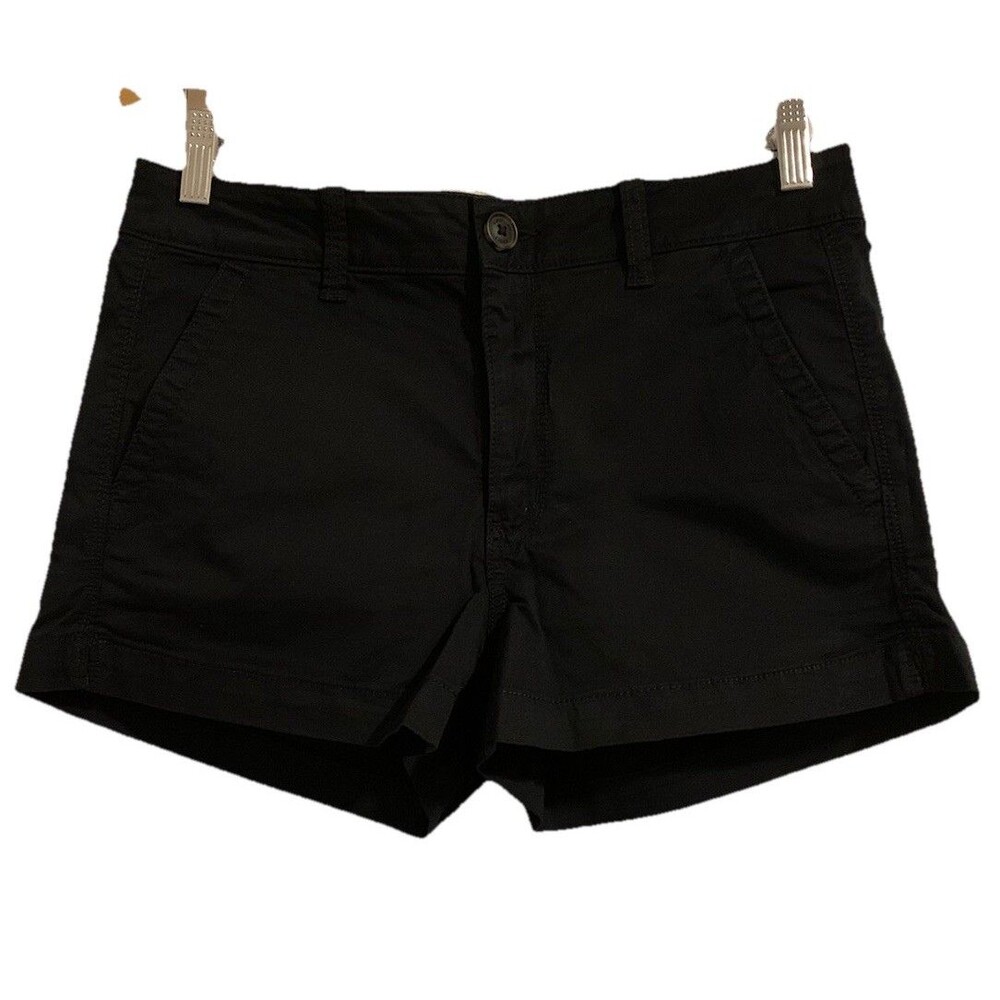 American Eagle Outfitters Womens Size 6 Black Hi Rise Shortie Shorts New